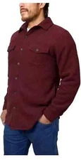 Freedom Foundry Men’s Sherpa Fleece Shirt Jacket Heavyweight Button Up Lined NWT