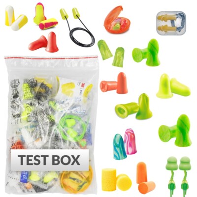 TEST BOX 3Kamido Ohrstöpsel ( 17 pairs ) MOLDEX, Honeywell, 3M, uvex
