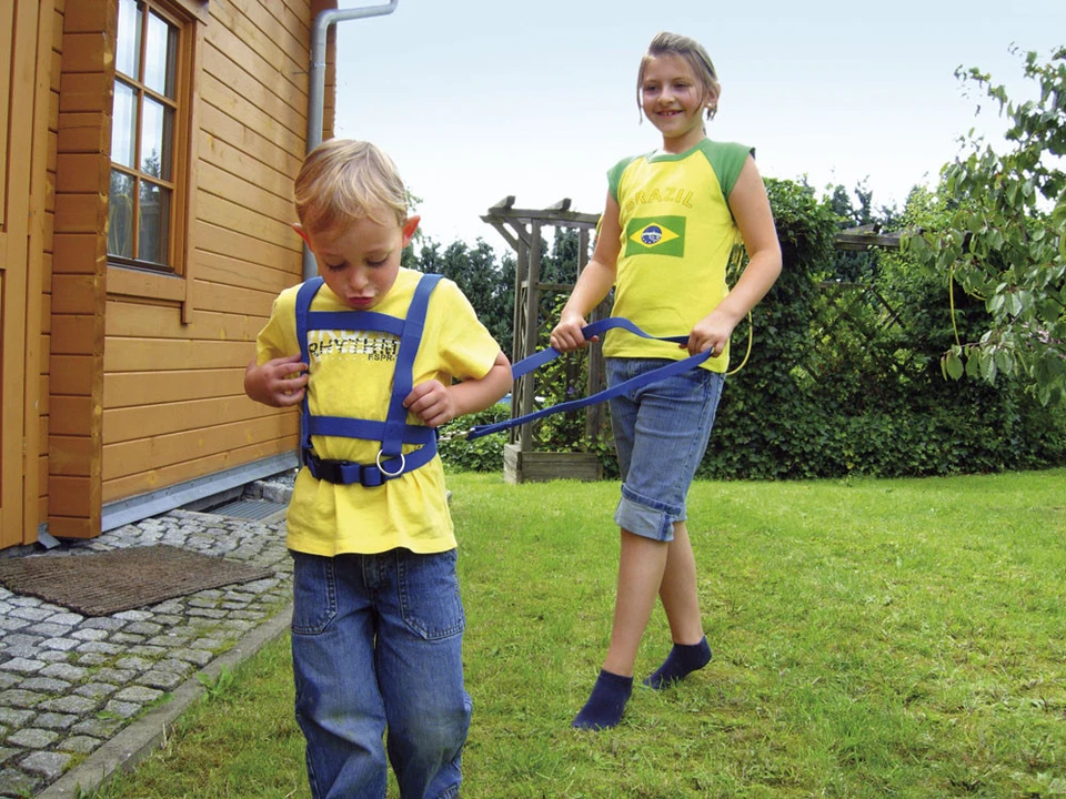 EDUPLAY PFERDELEINE Nylon blau Zaumzeug Pferdegeschirr Pferdchen spielen Pferdchenspiel