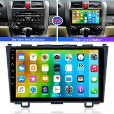 For Honda CRV 2007-11 Android 13 Car Stereo Radio Apple CarPlay GPS Sat Navi BT