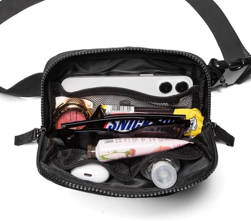 Belt Bag for Women Two-Way Zipper Fanny Pack Crossbody Bags for Women Fashion - Picture 3 of 6