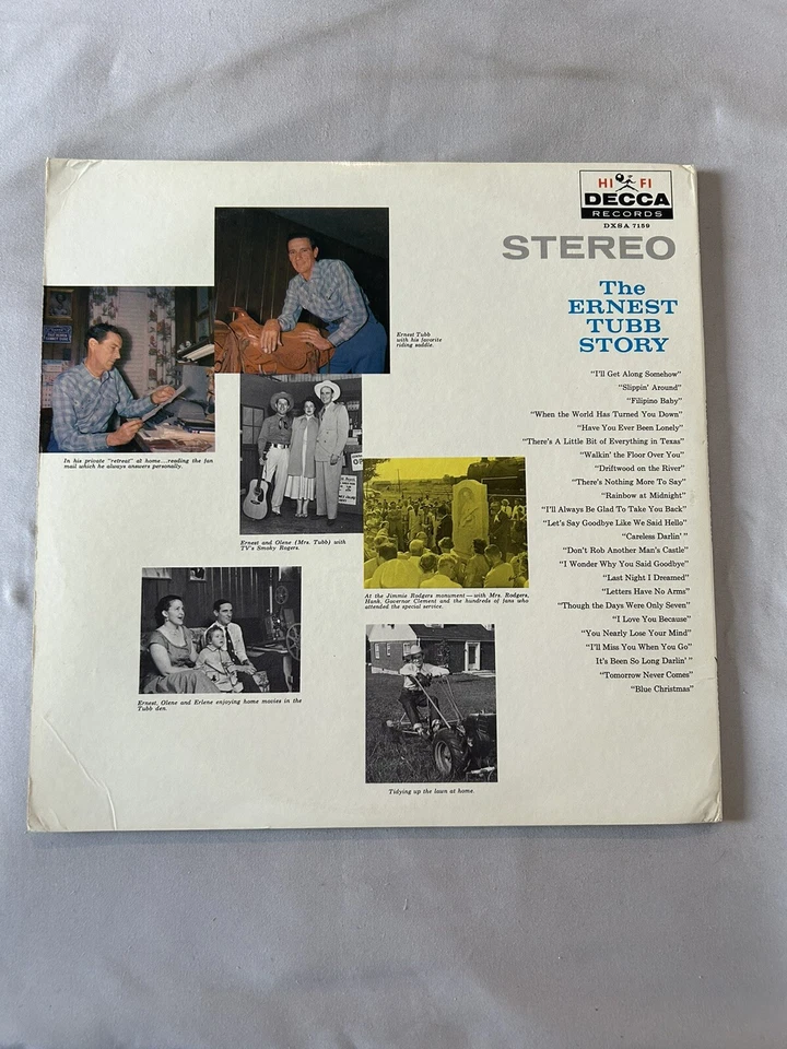 Ernest Tubb - The Ernest Tubb Story 2 X vinyl – DXSA 7159 1959 - Image 2 of 4