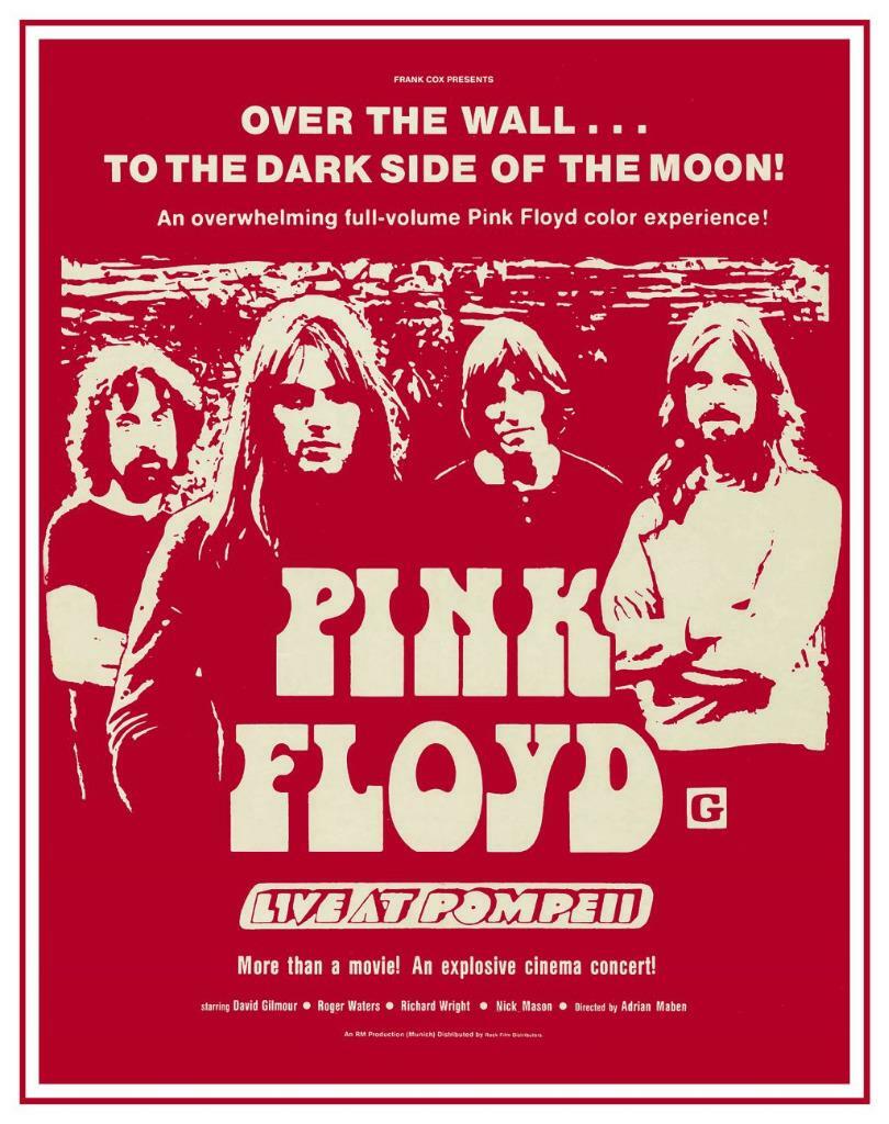 Pink Floyd - LARGE POSTER - Live at Pompeii PSYCHEDELIC Wall Art