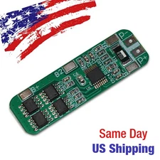 Li-ion Battery BMS Protection Board 3S 18650 Lithium 10A AMP 11.1V 12V 12.6V USA