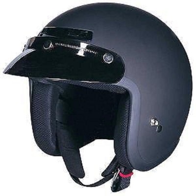 Z1R JIMMY 3/4 OPEN FACE HELMET WITH VISOR DOT FLAT BLACK LARGE L