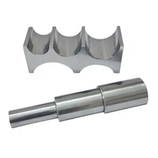 Jewelers Forming Bending Block & Mandrel - Half Round Dapping Doming Shaping Set