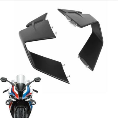 Matte Black Front Spoiler Fxed Wind Winglets For BMW 2019-2022