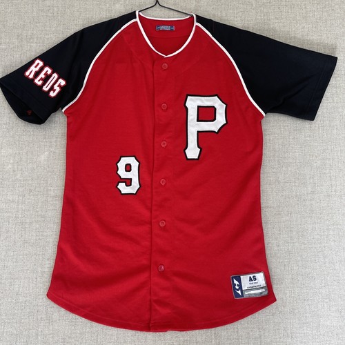 GarbAthletics Baseball Trikot Rottöne mit P Logo und #9 Rot Weiß Erwachsene Small