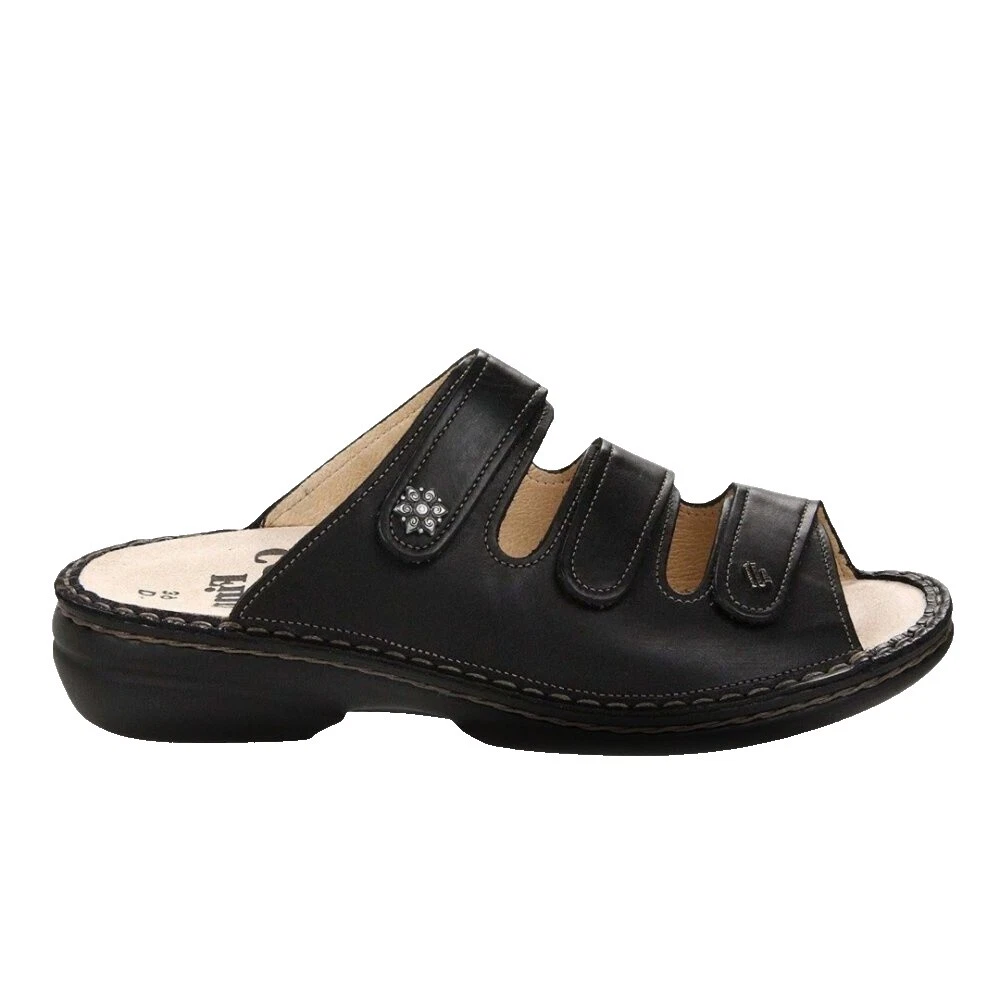 La mujer Sólido Finn Comfort Parte superior de cuero