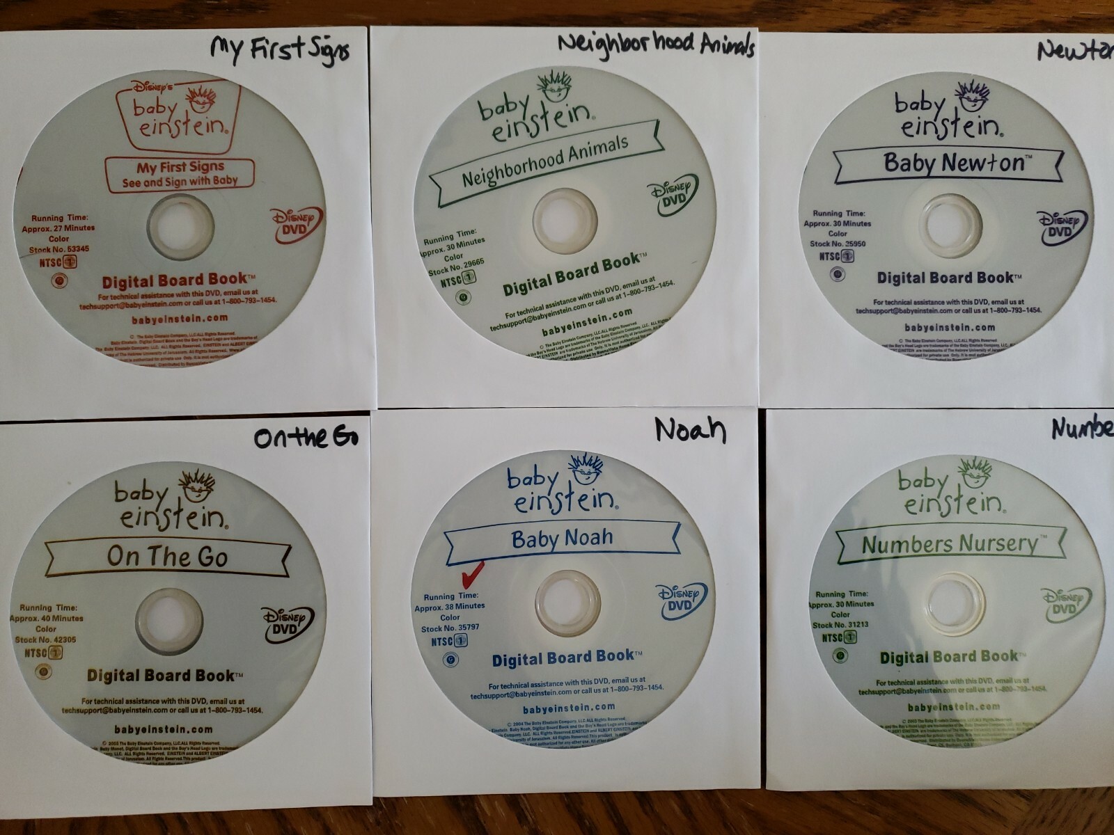 Disney LOT OF 25 BABY EINSTEIN DVDs Collection Box Set BABIES LEARNING ...