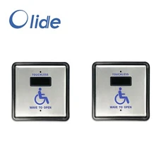 Olide Touchless Hand Sensor Switch Wave to Open Door Work with Automatic Door 