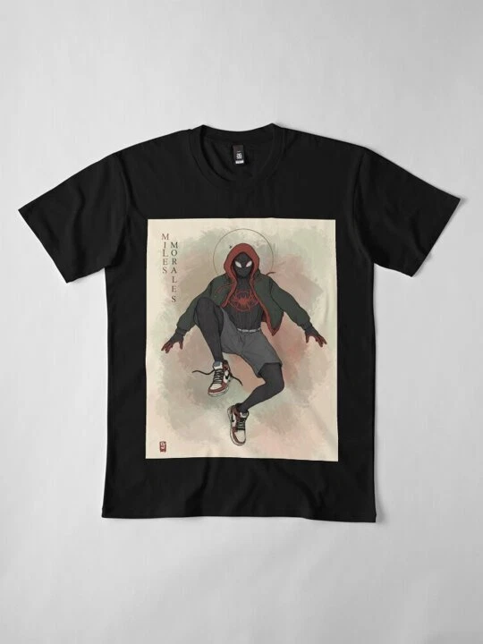 Spider-Man Miles Morales Men's/Unisex-Kids Youth Short Sleeve