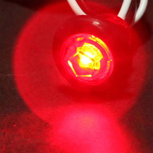 12x Amber & Red Round Bullet Clearance Side Marker Truck Trailer Mini LED Lights - Picture 2 of 6