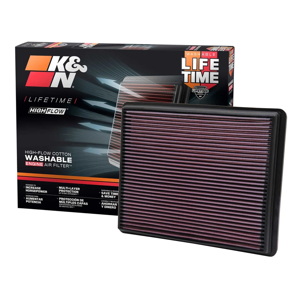 Высокопроизводительный воздушный фильтр K&N 33-2129 для Silverado/Sierra 1500 1999-18 годов выпуска - Изображение 4 из 4