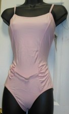 Pink Princess Seam Camisole Dance Leotard Rhinestone buckle detail Ch/Adult