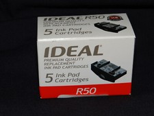 Ideal R50 Replacement Ink Pads, 5-Pack - Dry, No Ink