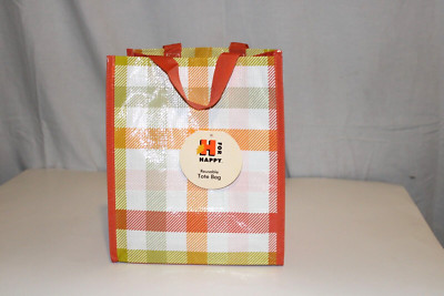 BED BATH & BEYOND Small Reusable TOTE BAG Checker