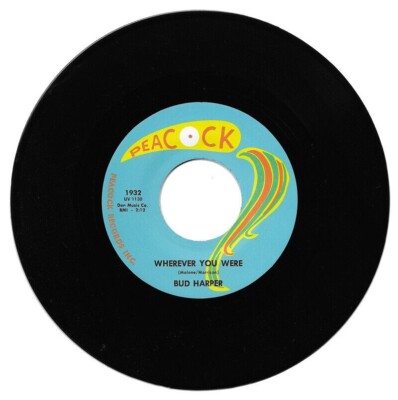 45Re  BUD HARPER   ''Wherever You Were / Let It Rain''  1964 R&B Soul Masterclass 
