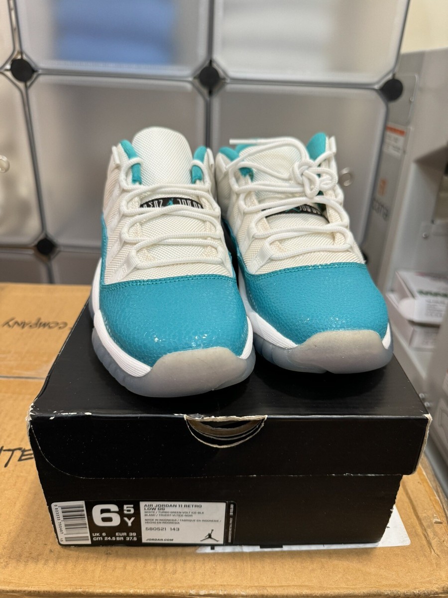 Jordan 11 Low Aqua Safari Gs Size