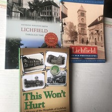 3 Books Lichfield Illustrated Photographs History PBK Staffordshire