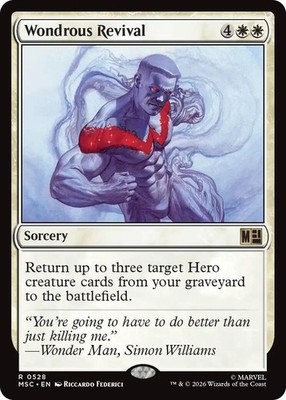 Wondrous Revival - 528 - NM - Commander: Marvel Super Heroes - MTG