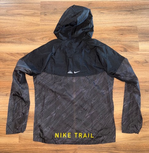 NWT Nike Windrunner Repel Trail Reflective Running Jacket Striped CQ7661 010 S - Picture 7 of 10