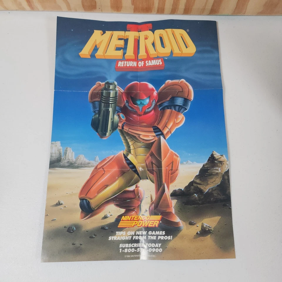 仅盒 🔥 复古 1989 年任天堂 Game Boy DMG-01 Metroid 海报和手册 阅读 — 第 2/4 张图片