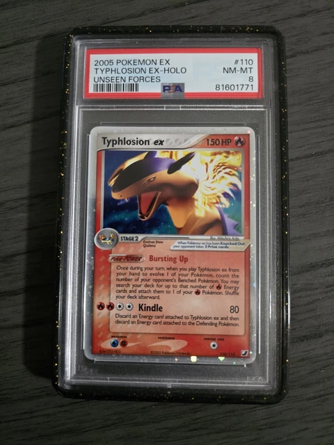 2005 Pokémon Ex Unseen Forces #110 Typhlosion EX-Holo PSA 8