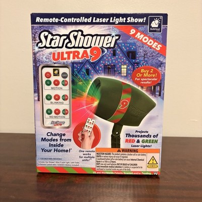 Star Shower Ultra 9 Outdoor Holiday Laser Light BRAND NEW