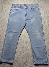 Magellan Jeans Men 38x30 Blue Straight Legs Western Workwear 100% Cotton Rancher