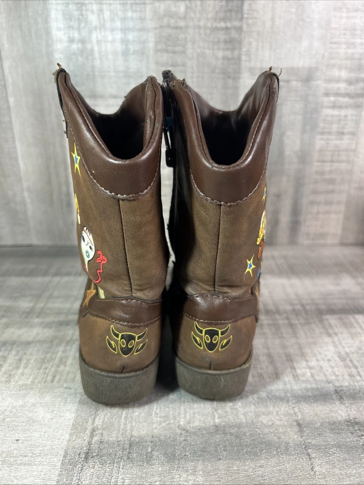 Disney Pixar Toy Story Woody Western Botas de Vaquero Cremallera Niños Pequeños Talla 10 Foto 4 de 4