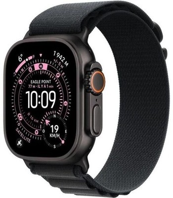 Apple Watch Ultra 3 Titanium Black Alpine Loop Black M Neu