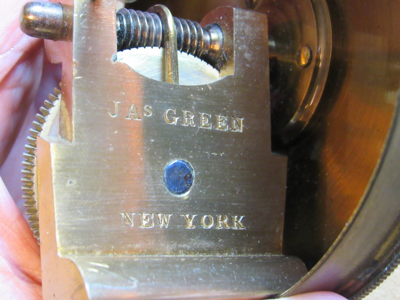 Rare Antique Civil War to Custer era Wagon Wheel Odometer James Green NY Rare!