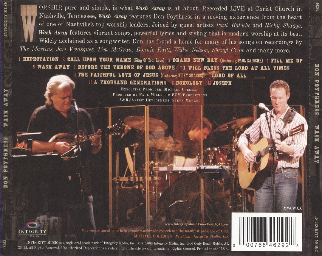 DON POYTHRESS - WASH AWAY NEW CD 768462928| eBay