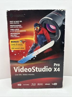 Corel: Video Studio Pro X4 (Windows) With 3D Glasses!