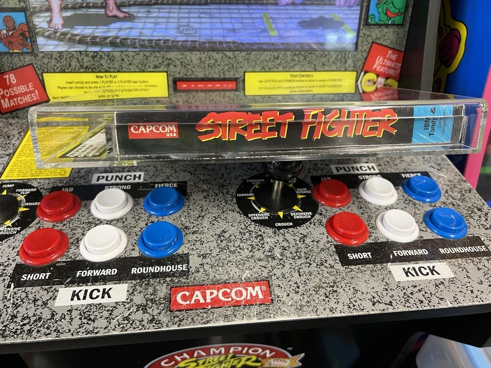 1992 IBM PC Street Fighter Graded VGA 80 NM+ Capcom Big Box NEW - Ken/Ryu Debut - Image 4 of 4