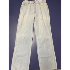 Calvin Klein Vintage 90s Light Wash Straight Leg Denim Jeans Blue Mens 30x29