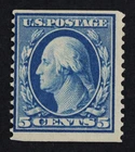CKStamps: US Stamps Collection Scott#355 5c Washington Mint H OG 24 1/2mm