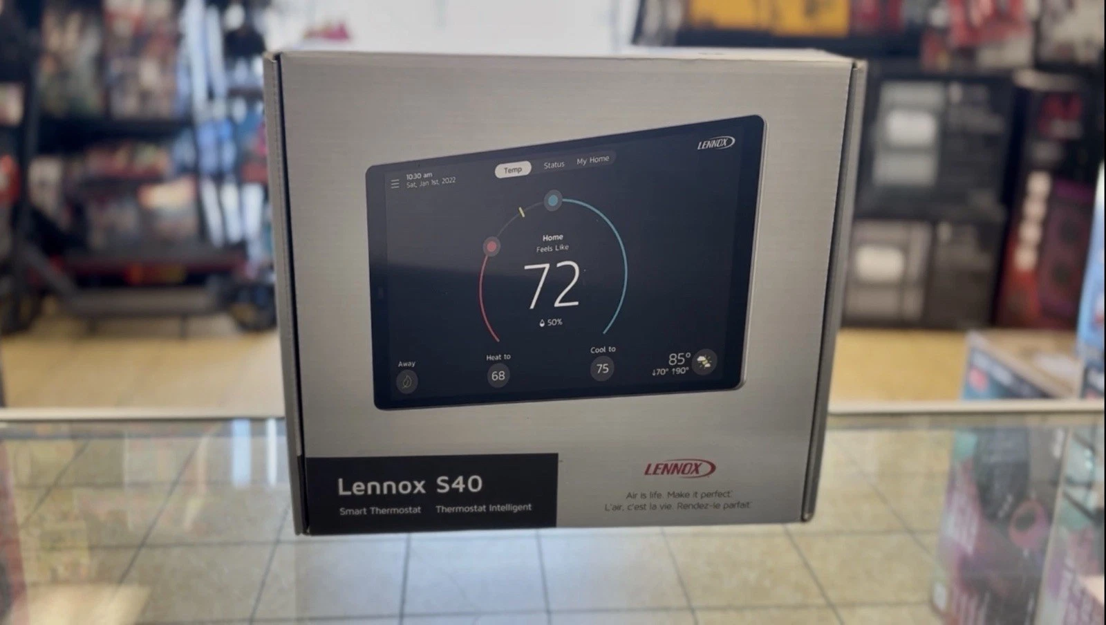 Lennox S40 (22V24) Smart Thermostat with Touchscreen