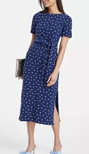 On 34th Macys Blue Printed Wrap Dress 2X NWT