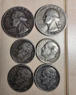 6 x 90% Silver Coins – 4 Dimes & 2 Quarters – Circulated U.S. Silver Lot