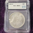 VIDEO🔥BLAST WHITE 👀🔥1885-O Morgan Silver Dollar MS63 ICG