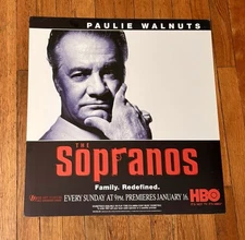 The Sopranos PAULIE WALNUTS Vintage 1999 NYC SUBWAY POSTER