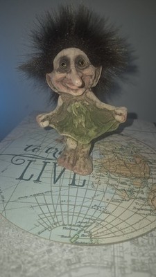 NyForm Troll Old Vintage Norway Troll dancing girl Original Handmade
