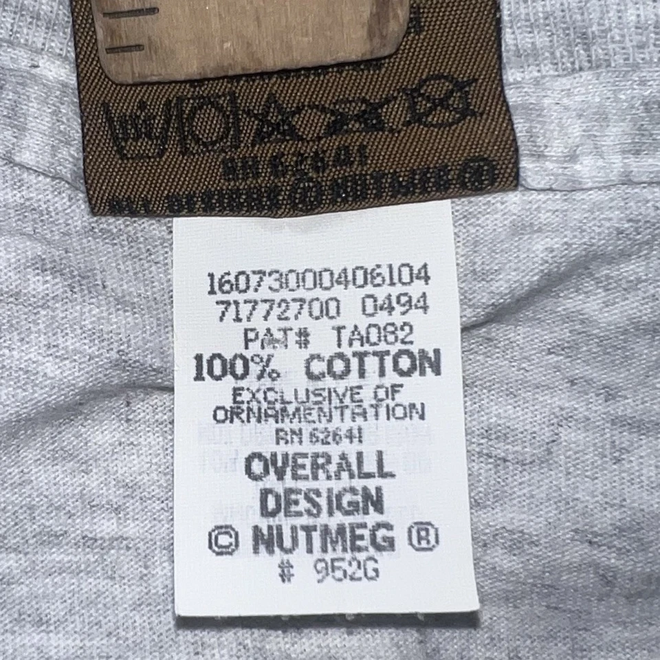 VTG Nutmeg Mills Penn State Mens M Rose Bowl Shirt Gray Football Made In USA 90s - Image 4 of 4