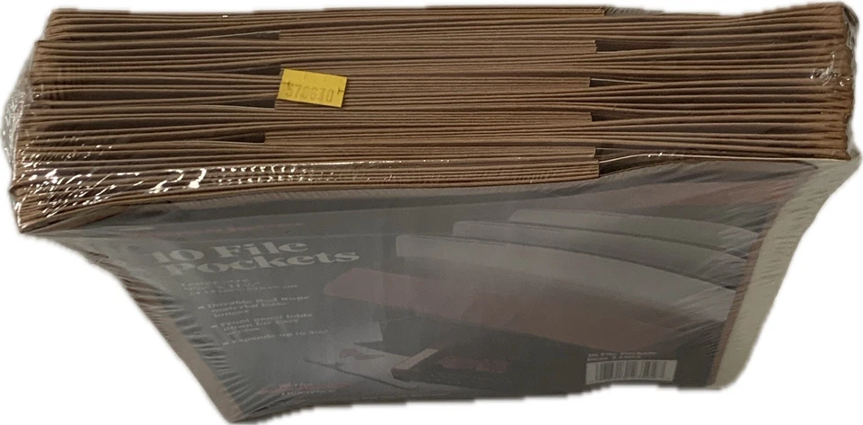 Expanding Accordion File Pockets Extra Durable Expands 3.5" Letter Size Brown - Image 4 of 4