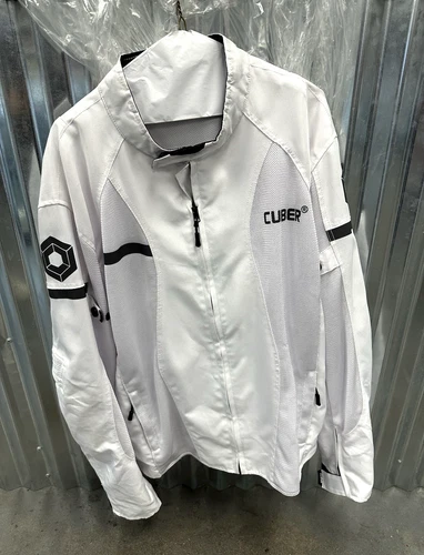 CUBER MOTORCYCLE BREATHABLE MESH JACKET MENS WITH CE ARMOR BIKERS RACING GEAR - product listing photo