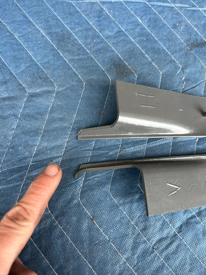 Volvo 740 940 1989-1995 sedán trasero diestro y izquierdo cinturón de seguridad par gris OEM #3776EM Foto 4 de 4