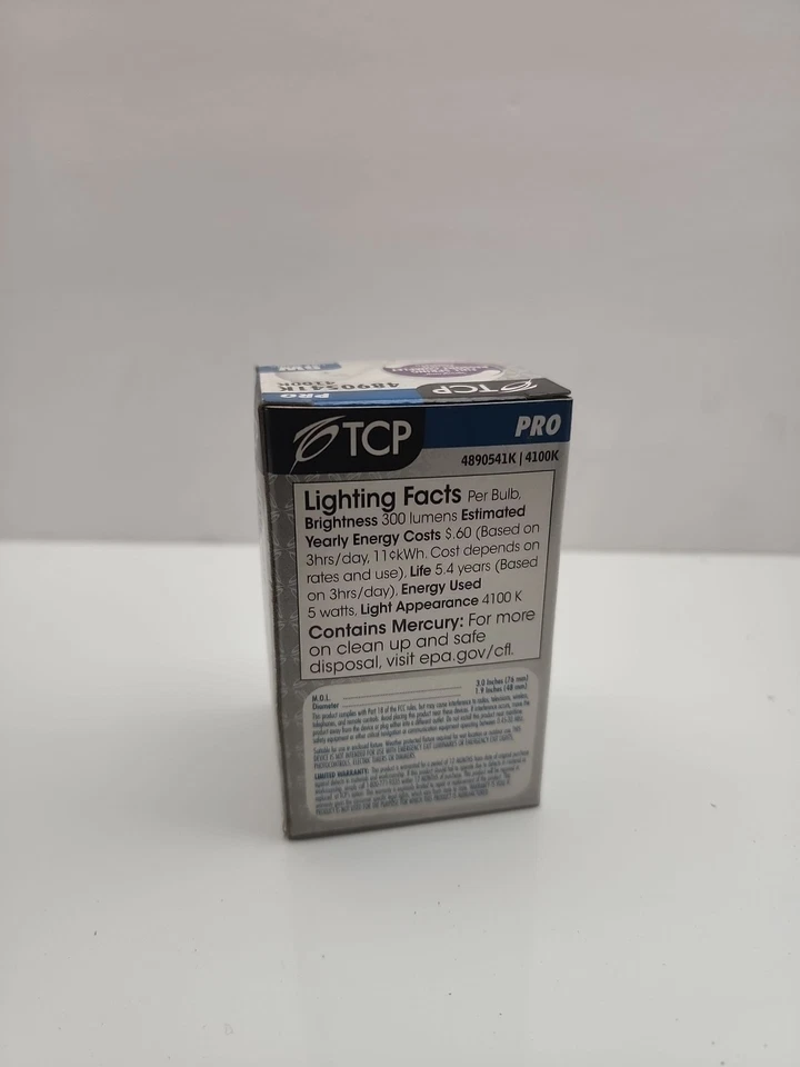 TCP 48905 41k 5Watt 4100Kelvin E26 Ultra Compact Fluorescent Lamp 👍 - Image 4 of 4
