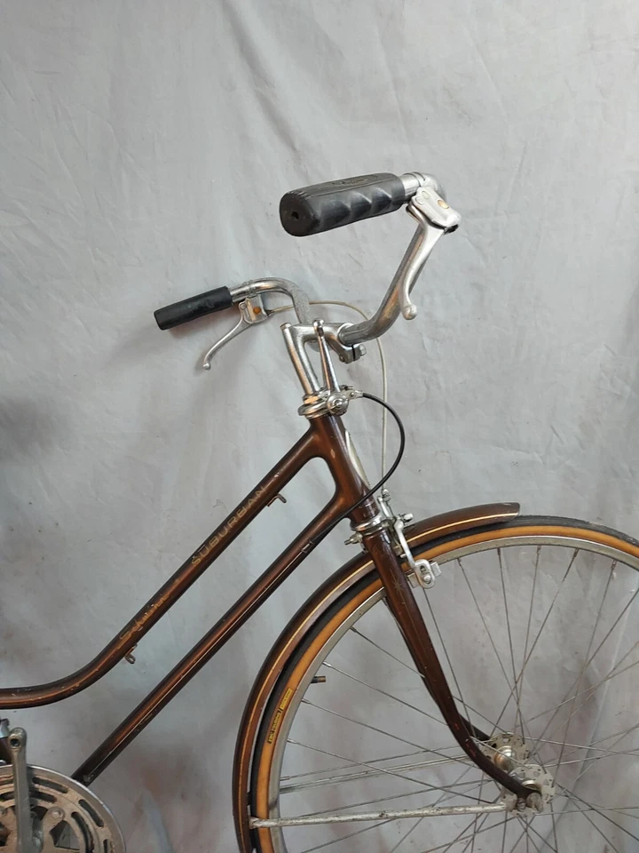 Bicicleta de crucero Schwinn Suburban 1977 vintage 53 cm pequeña 10 velocidades acero remitente de EE. UU. Foto 4 de 4